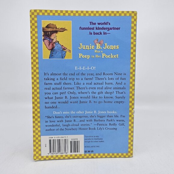 Junie B. Jones Has A Peep in Her Pocket Books Mixed Lot of 9 Barbara Park - Picture 16 of 16
